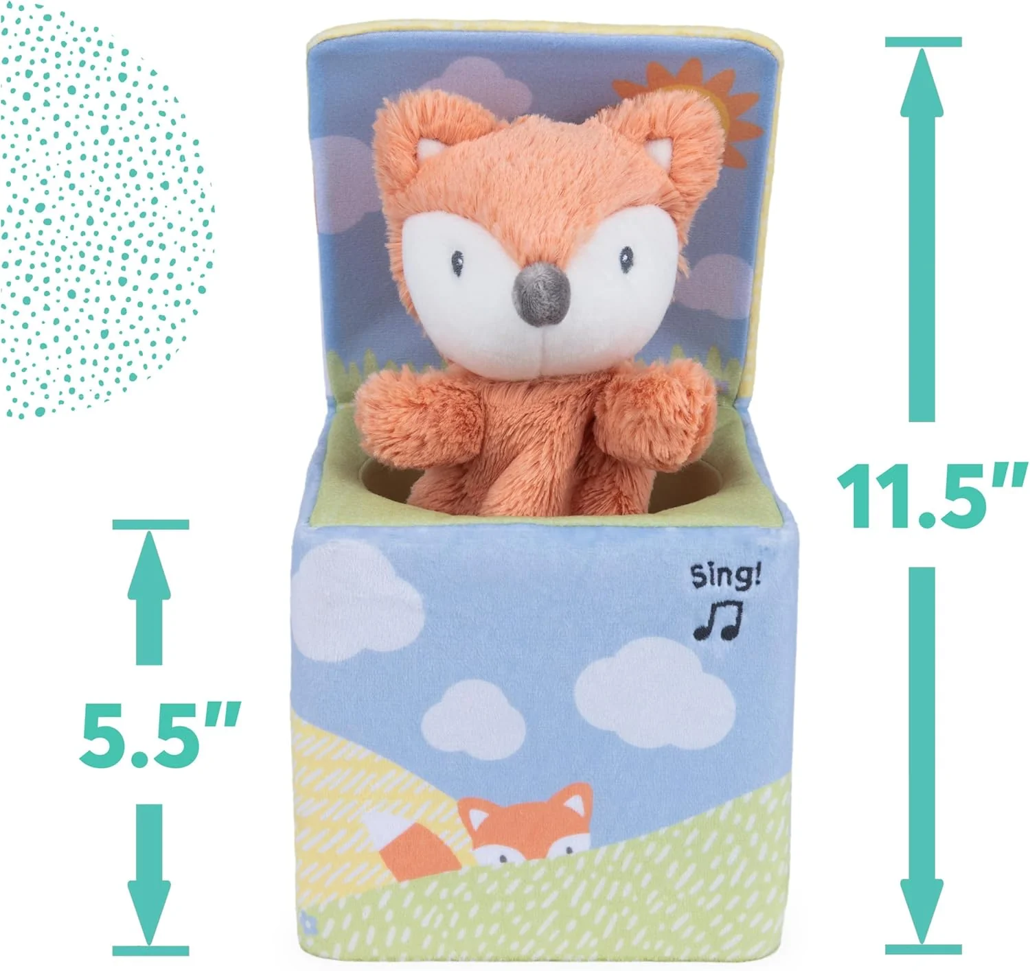 GUND Lil Luvs Fox in a Box 6064796 - Image 2
