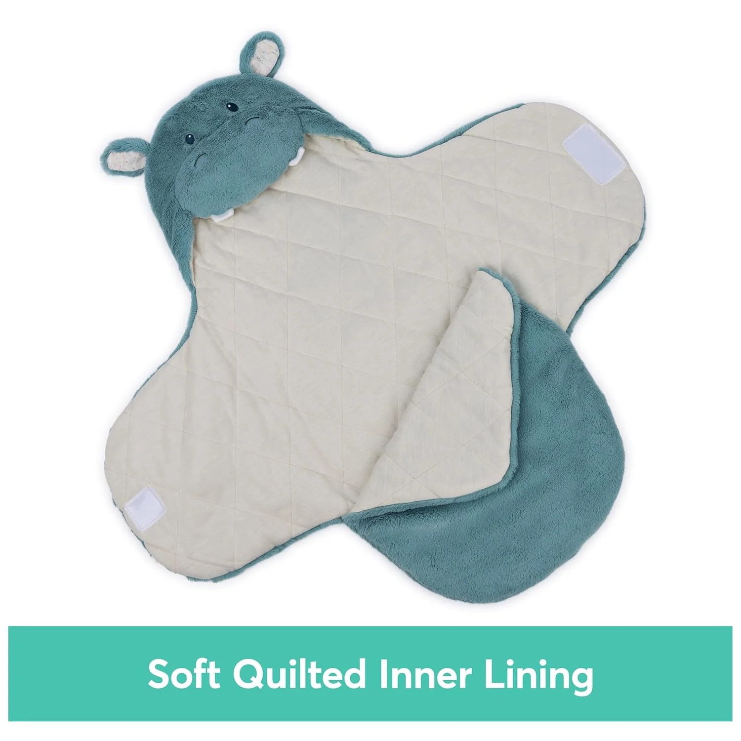 Gund Oh So Snuggly Blanket Wrap Hippo 6066059 - Image 2