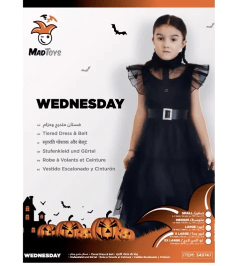 Halloween Costume Wednesday 349747-S - Image 4