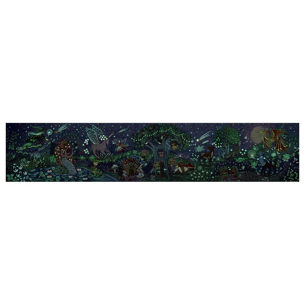 Hape 200pc Glow-in-the-Dark Magic Forest Puzzle (150 x 300cm) - Image 3