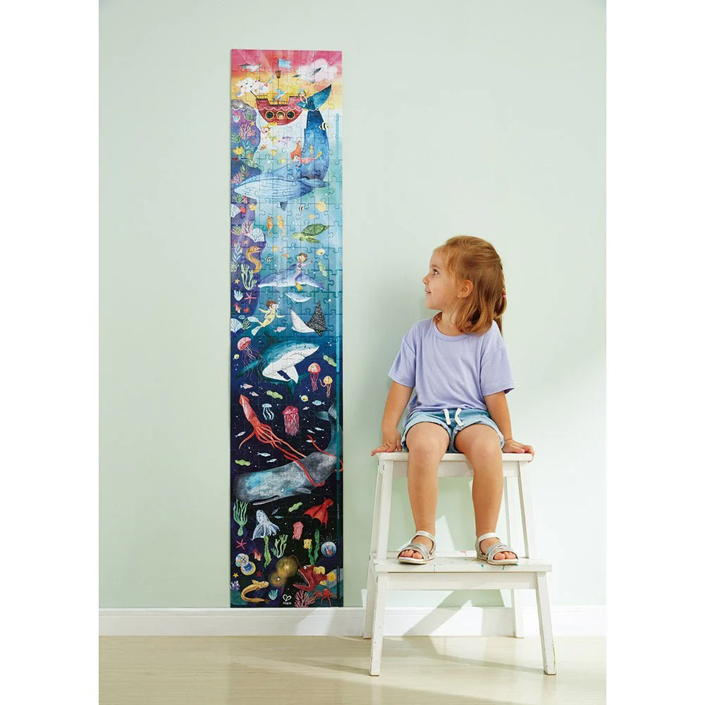 Hape 200pc Glow-in-the-Dark Ocean Life Puzzle (150 x 300cm) - Image 5