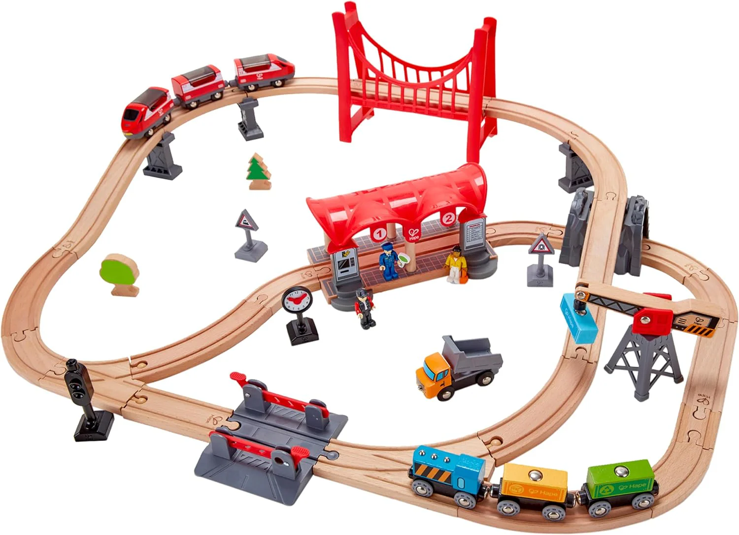 Hape Busy City Rail Set E3730