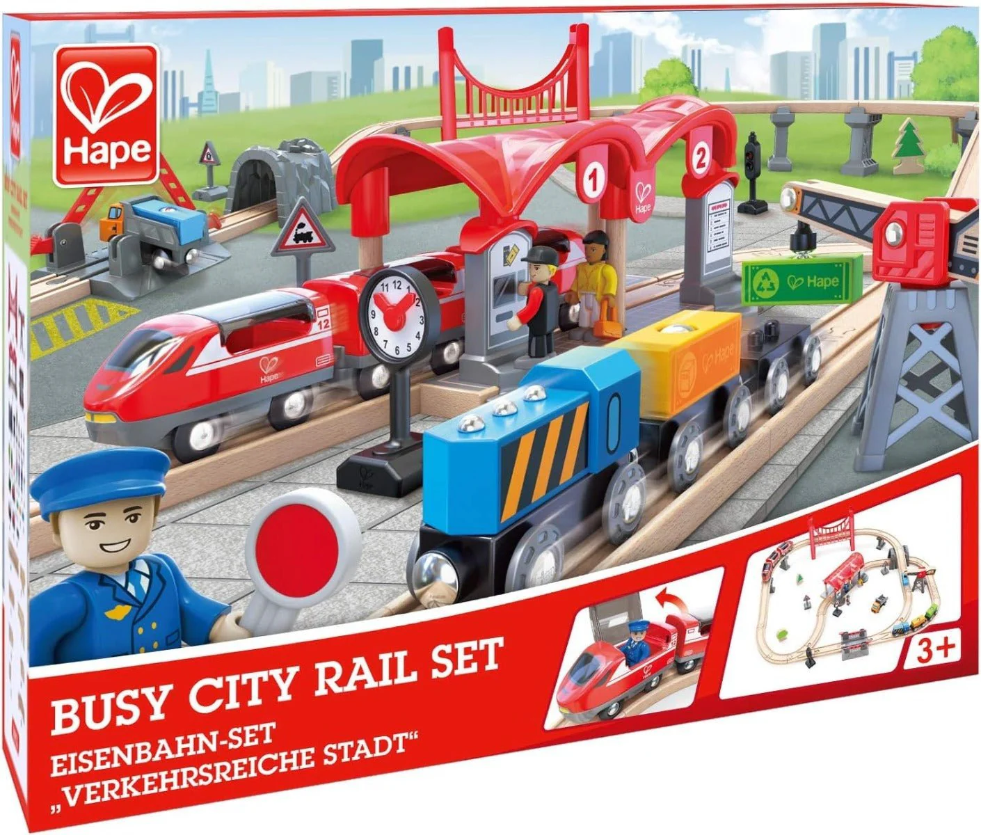 Hape Busy City Rail Set E3730 - Image 2