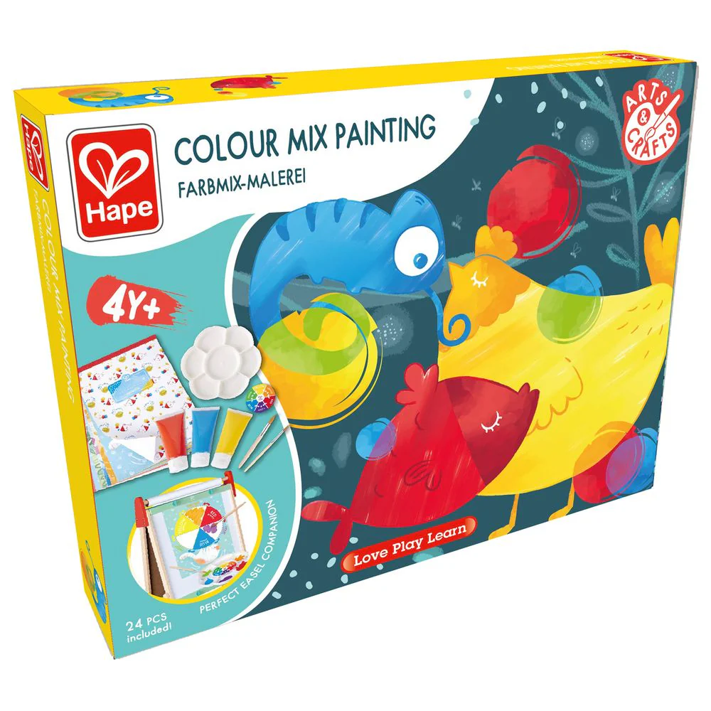 Hape Colour Mix Painting Activity Art & Craft Set 24 pcs