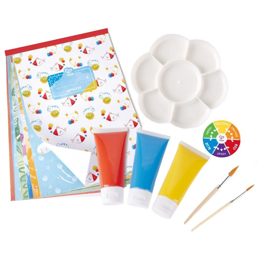 Hape Colour Mix Painting Activity Art & Craft Set 24 pcs - Image 2