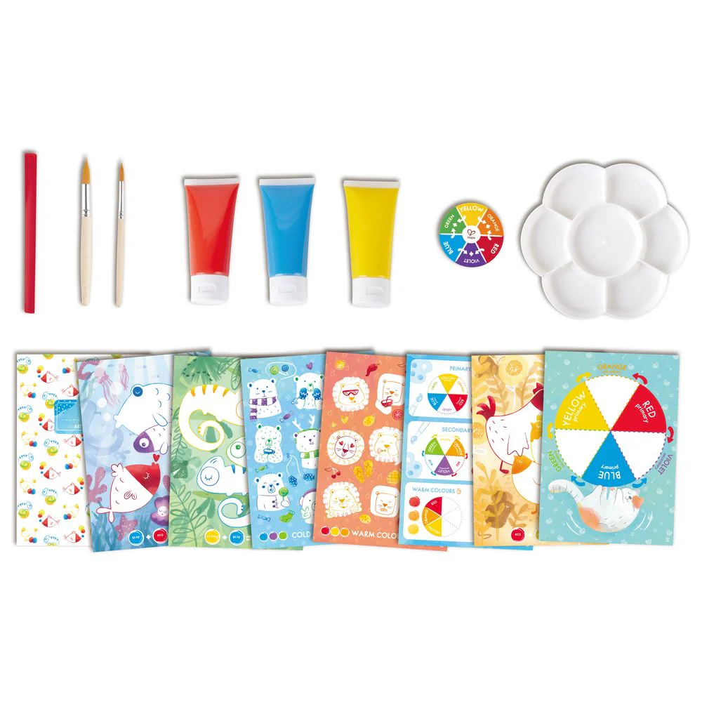 Hape Colour Mix Painting Activity Art & Craft Set 24 pcs - Image 3