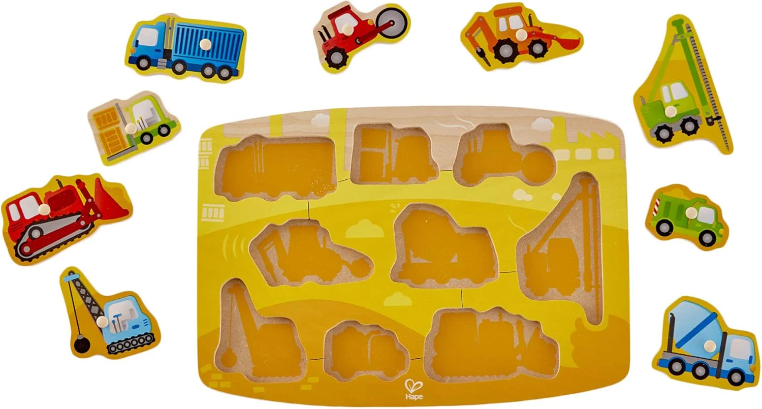 Hape Construction Peg Puzzle E1407 - Image 3