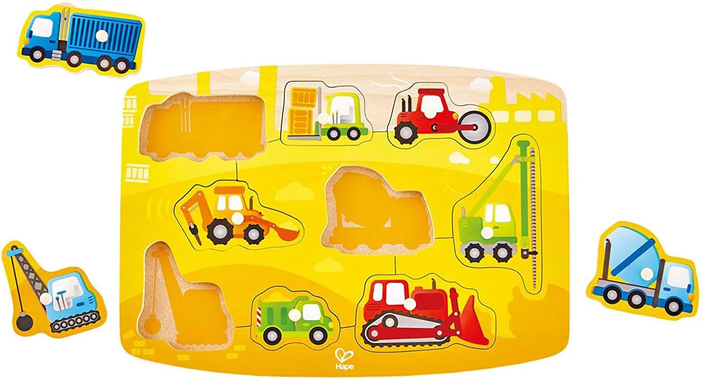 Hape Construction Peg Puzzle E1407 - Image 4