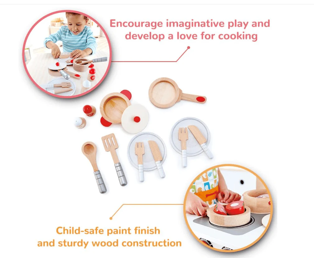 Hape Cook & Serve Set E3150 - Image 4