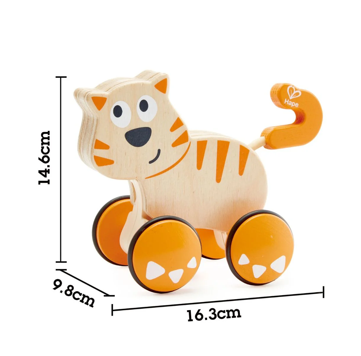 Hape Dante Push And Go Wooden Pull Along Toy - Image 3