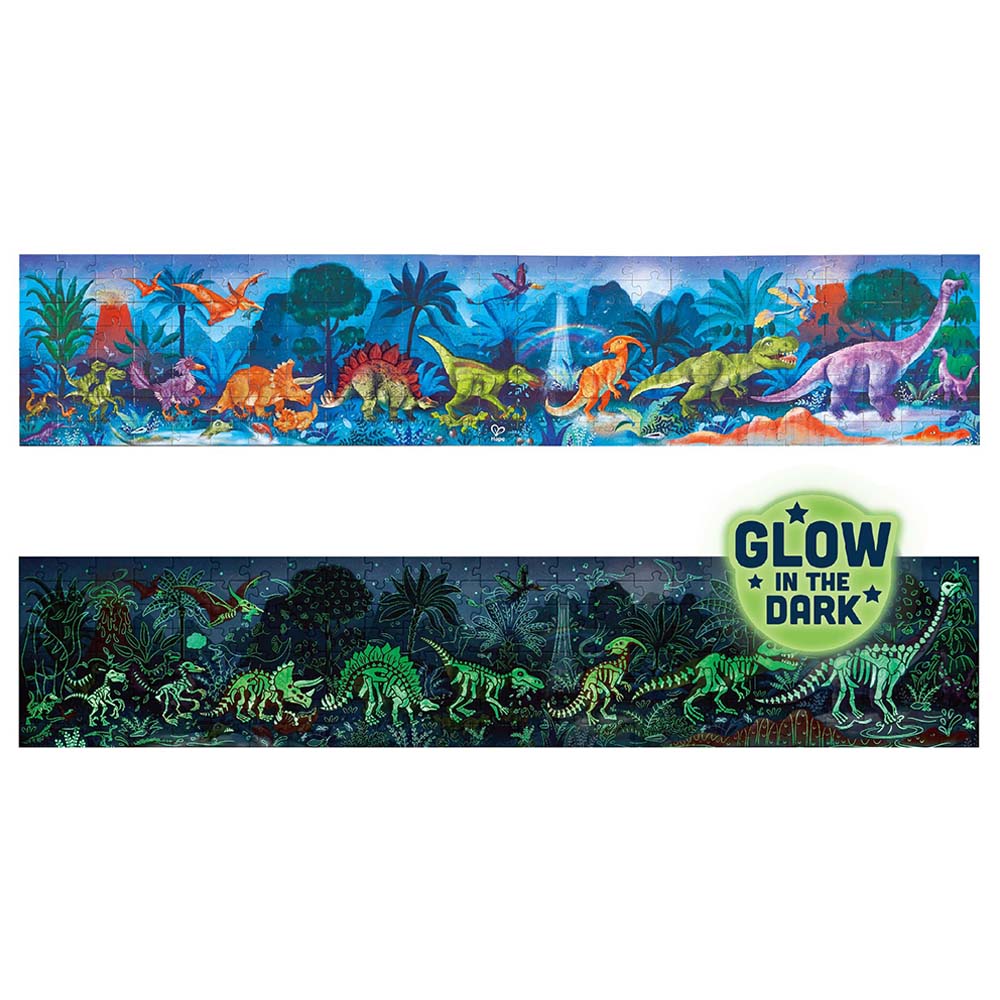 Hape Dinosaur Puzzle Glow in the Dark 1.5m 200pcs E1632 - Image 4