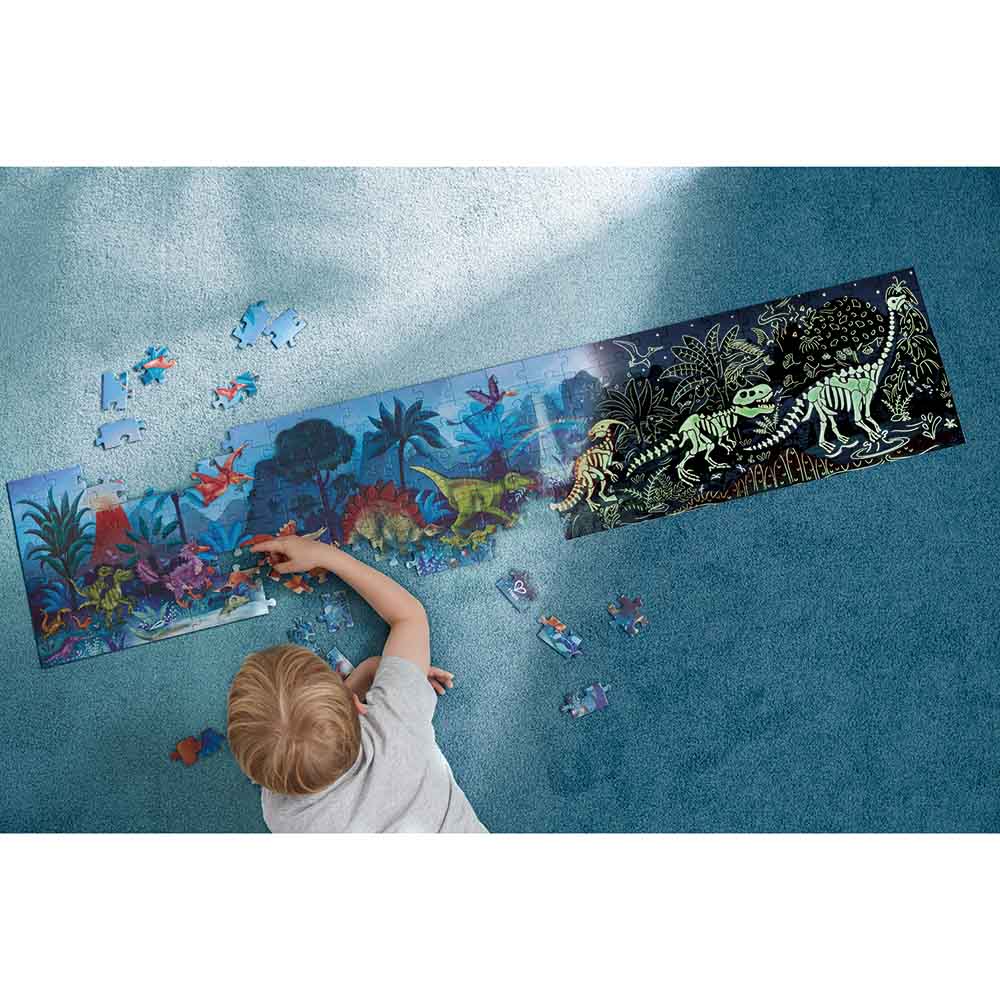 Hape Dinosaur Puzzle Glow in the Dark 1.5m 200pcs E1632 - Image 6