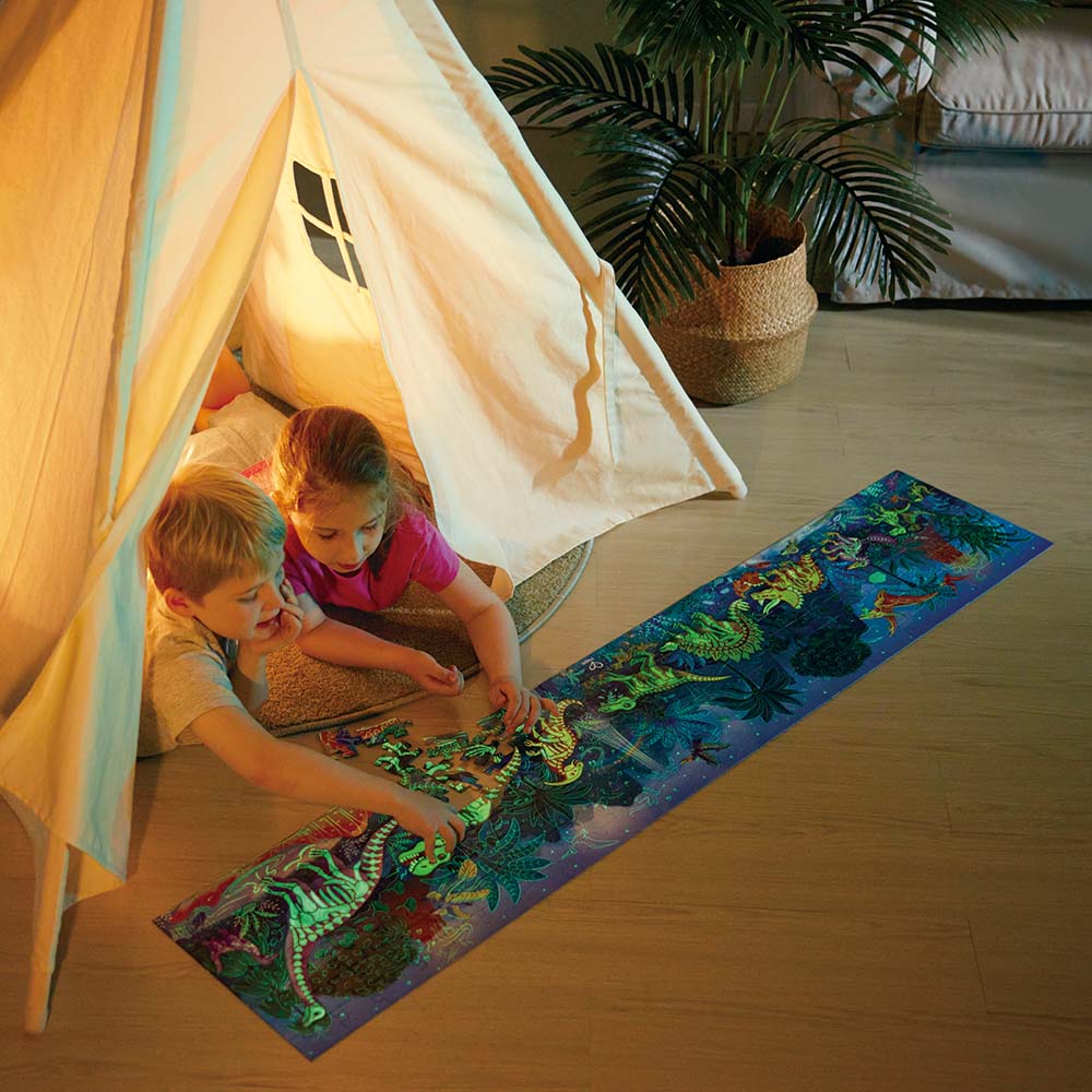 Hape Dinosaur Puzzle Glow in the Dark 1.5m 200pcs E1632 - Image 7