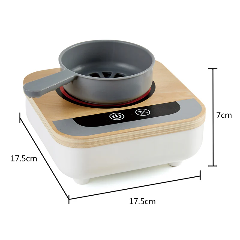 Hape Fun Fan Fryer Wooden Mini Kitchen Playset 8pcs - Image 4