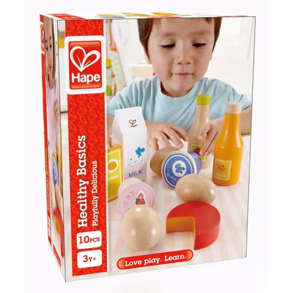 Hape Healthy Basics Kitchen & Food Playset - 10pcs - Image 3