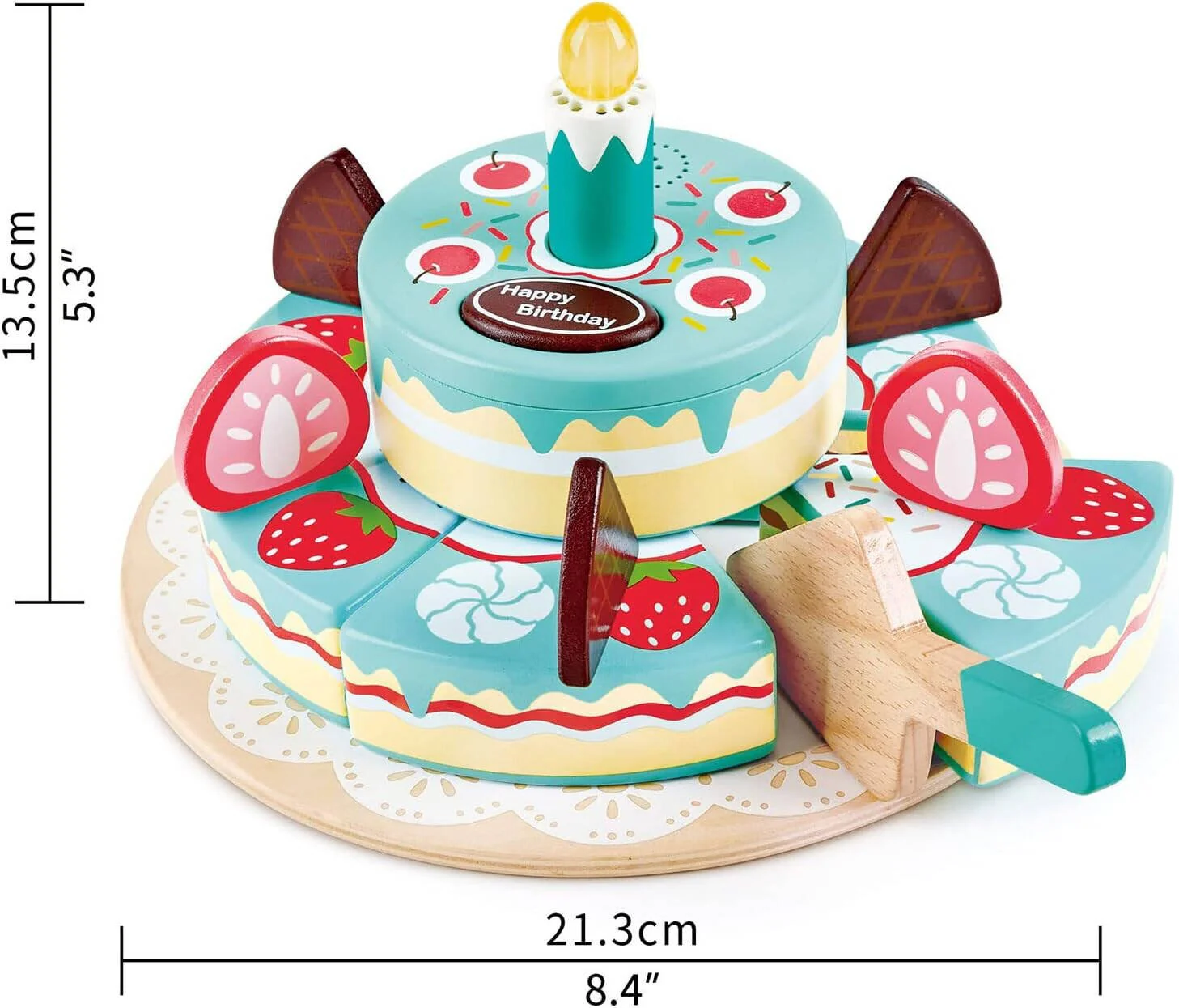 Hape Interactive Happy Birthday Cake E3180 - Image 3
