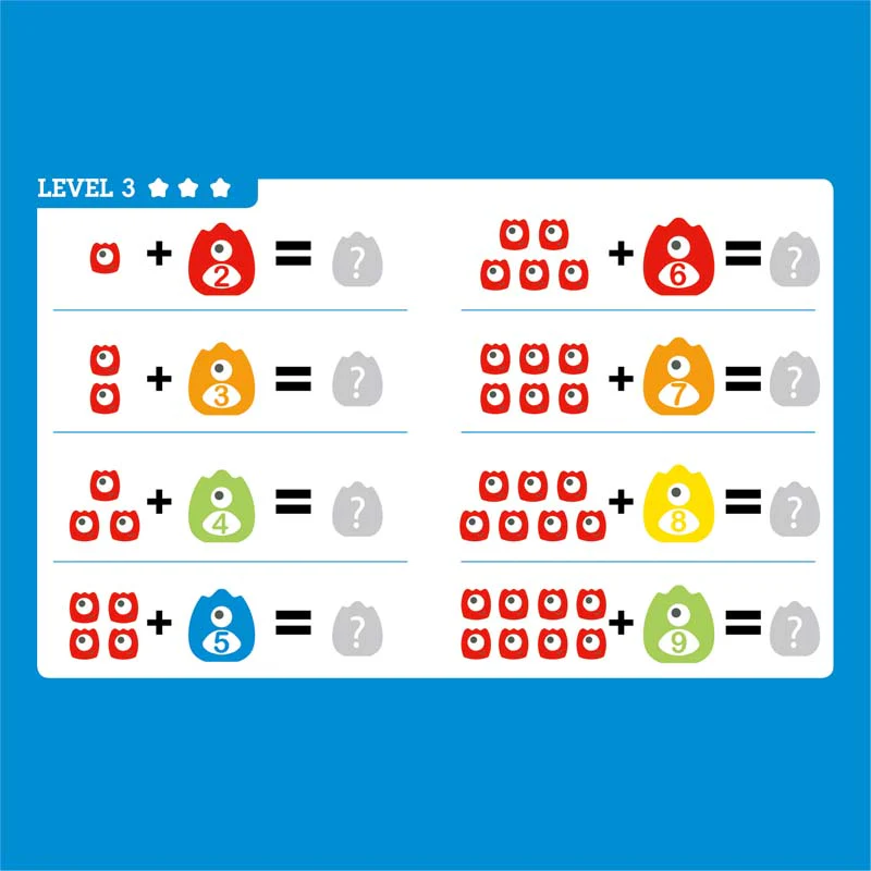 Hape Learn to Count Monster Math Measuring Scale 22pcs - Image 3