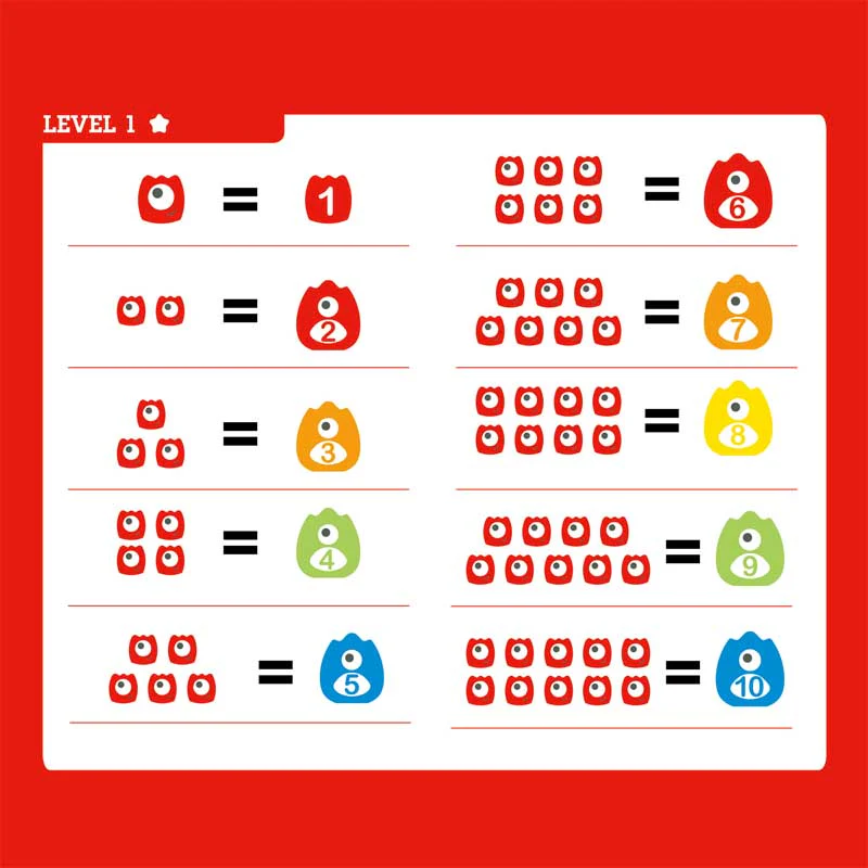 Hape Learn to Count Monster Math Measuring Scale 22pcs - Image 5