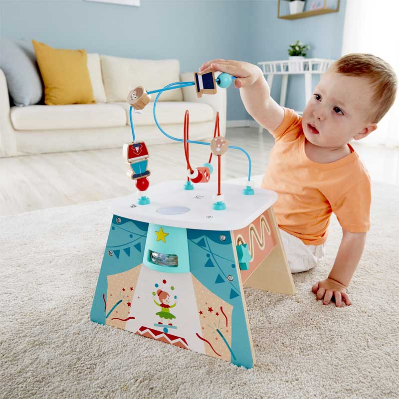 Hape Light-Up Circus Educational Activity Cube Playset - Image 4