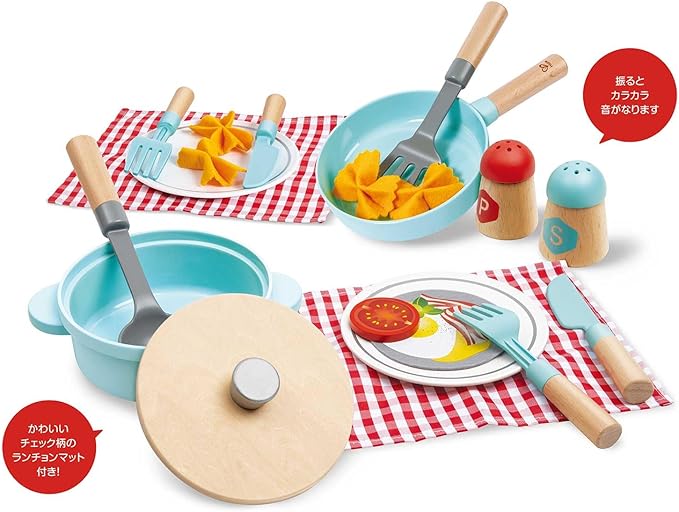 Hape Little Chef Cooking & Serve Play Set E3208 - Image 3