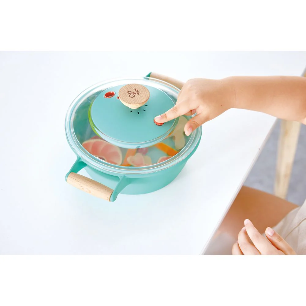 Hape Little Chef Cooking & Steam Toy Kitchen Playset - Image 2
