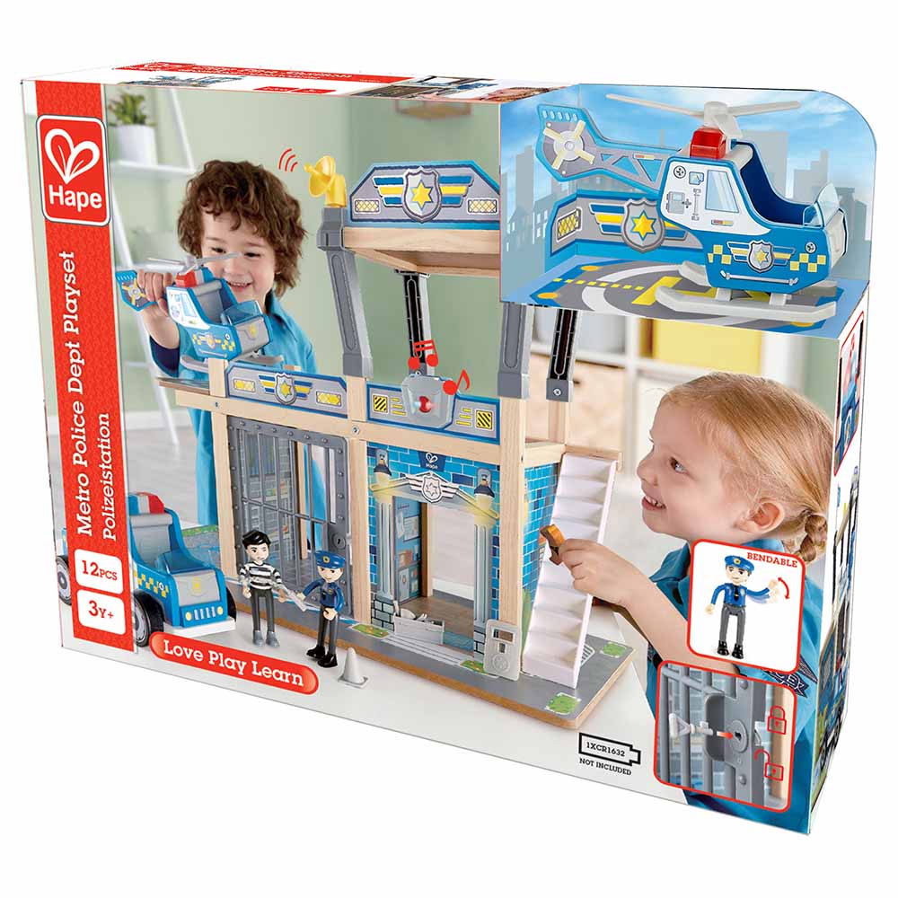 Hape Metro Police Dept Playset E3050 - Image 2