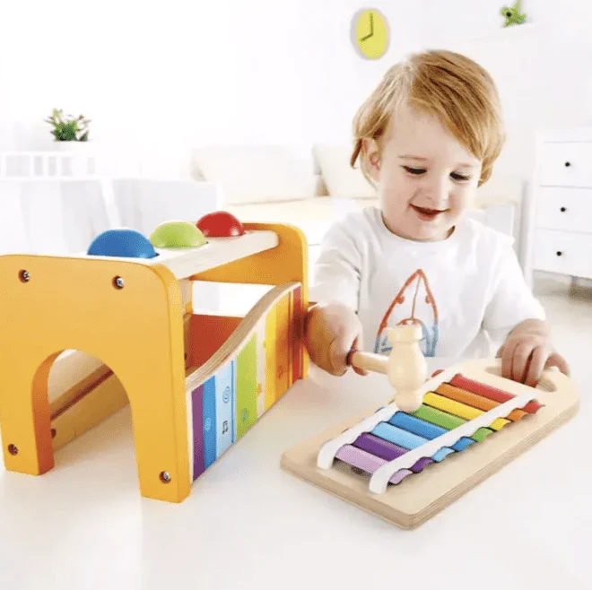 Hape Pound and Tap Bench E0305 - Image 3