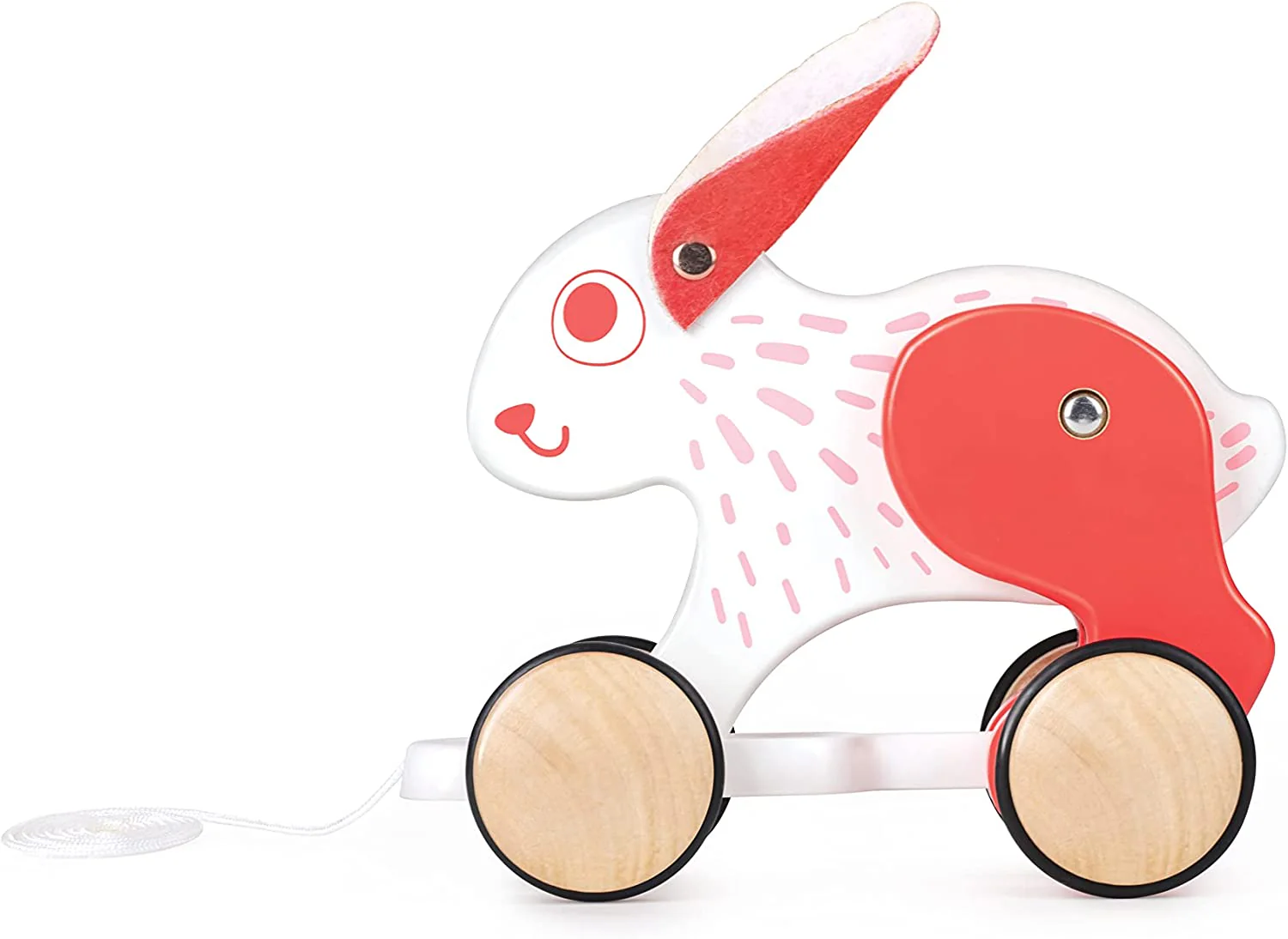 Hape Push and Pull Bunny Wooden Pull Along Toy