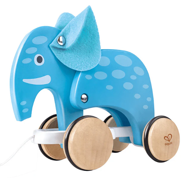 Hape Push and Pull Elephant Wooden Pull Along Toy