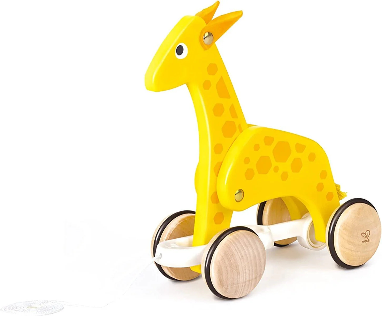 Hape Push and Pull Giraffe Wooden Pull Along Toy - Image 2