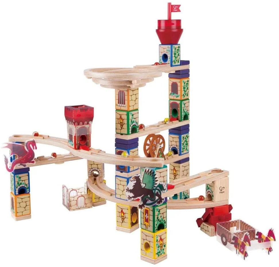Hape Quadrilla Medieval Quest Marble Run Construction Toy - Image 2