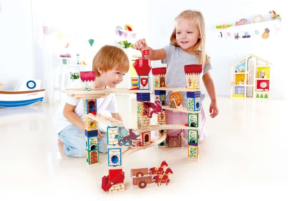 Hape Quadrilla Medieval Quest Marble Run Construction Toy - Image 3