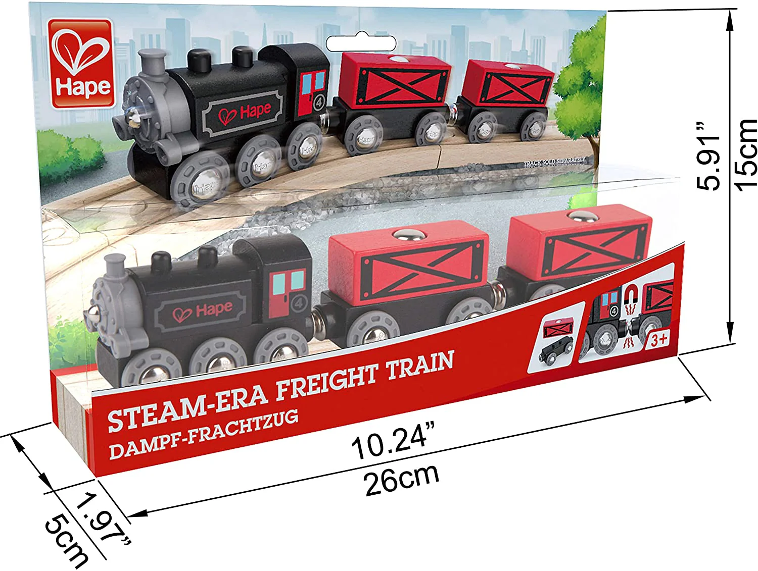 Hape Railway Steam-Era Freight Trainset