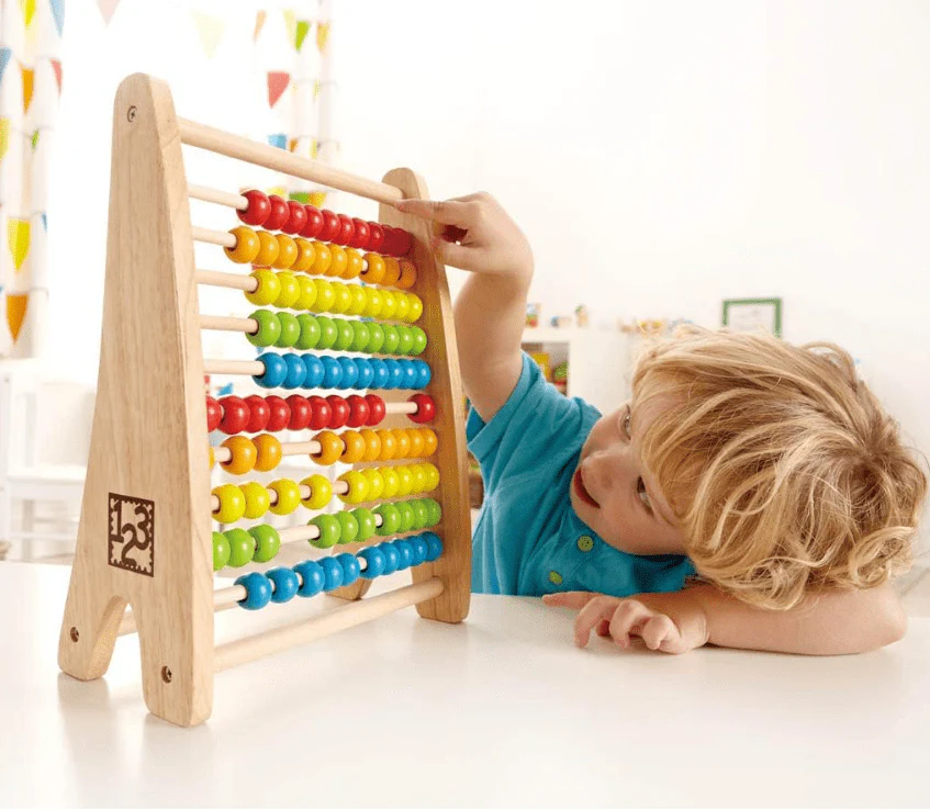 Hape Rainbow Bead Abacus E0412 - Image 2