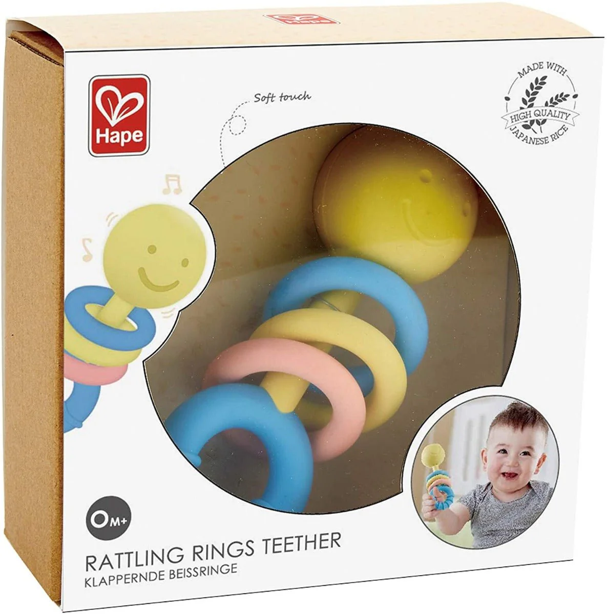 Hape Rattling Rings Teether E0024