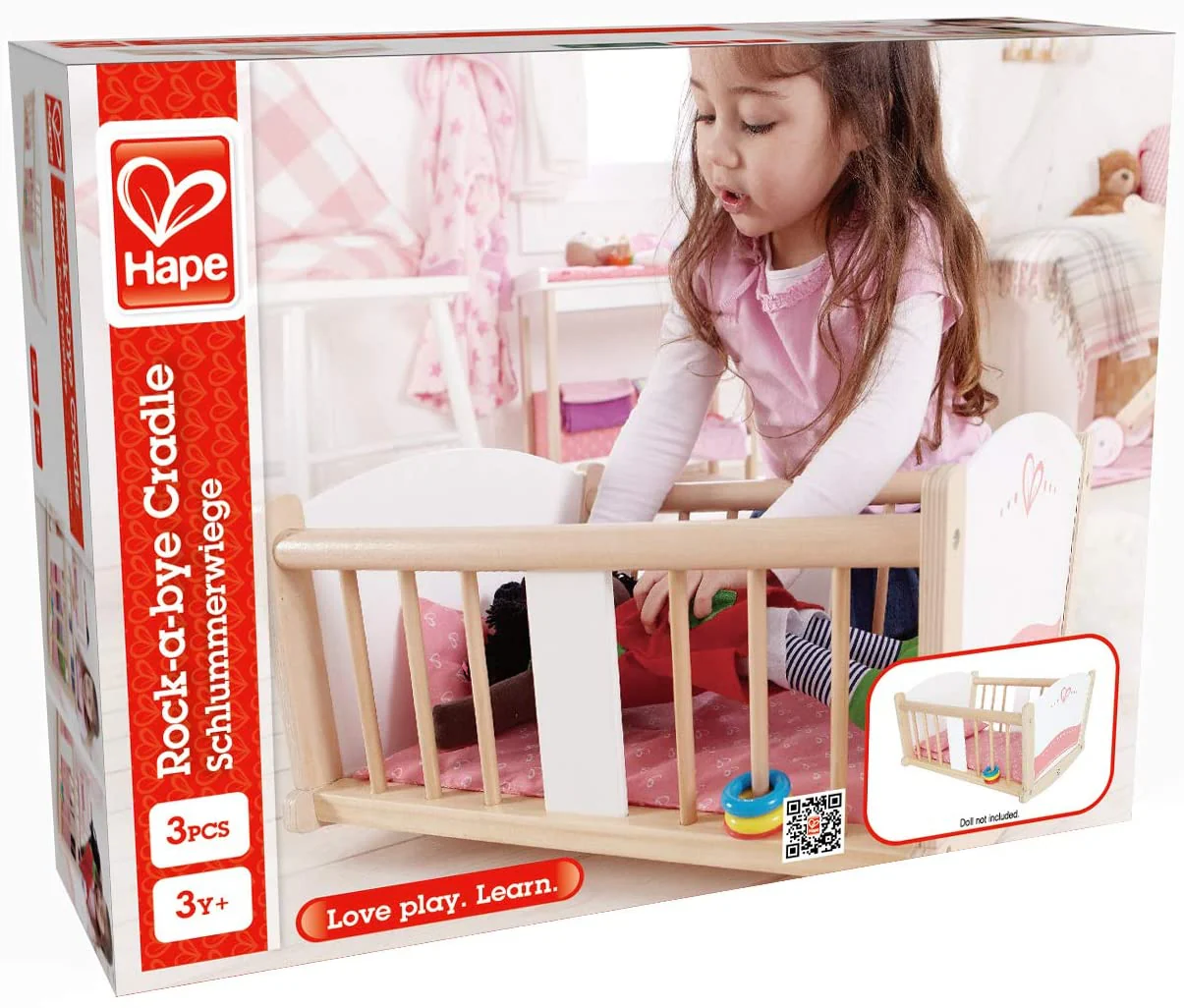 Hape Rock-a-bye Baby Cradle E3601