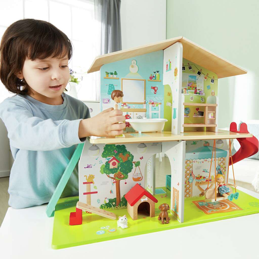 Hape Rock & Slide Musical Dollhouse E3411 - Image 3