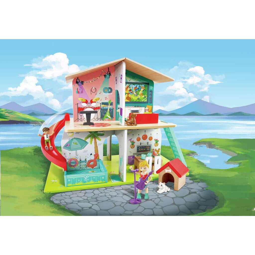 Hape Rock & Slide Musical Dollhouse E3411 - Image 5