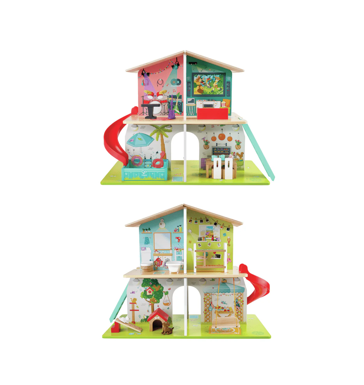Hape Rock & Slide Musical Dollhouse E3411 - Image 6