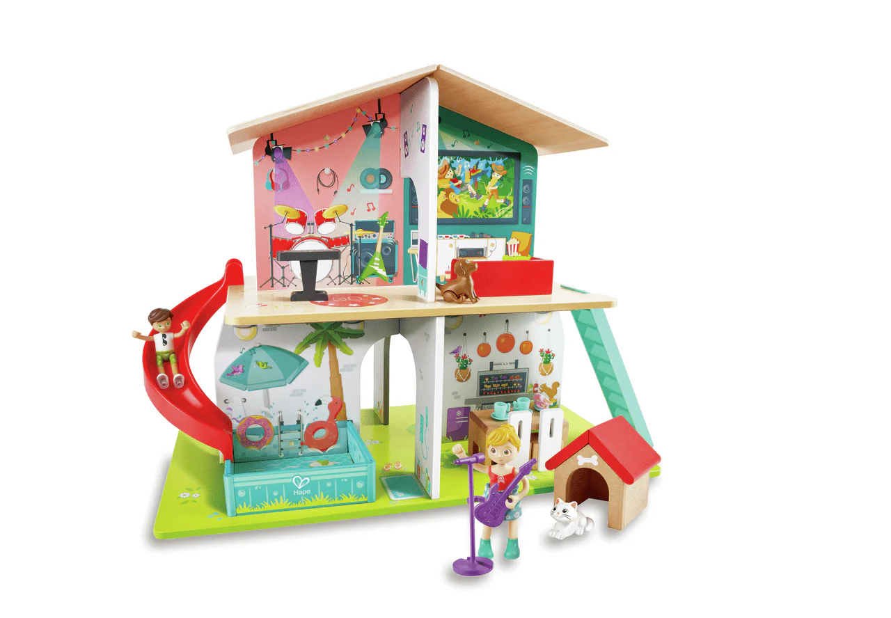 Hape Rock & Slide Musical Dollhouse E3411 - Image 7