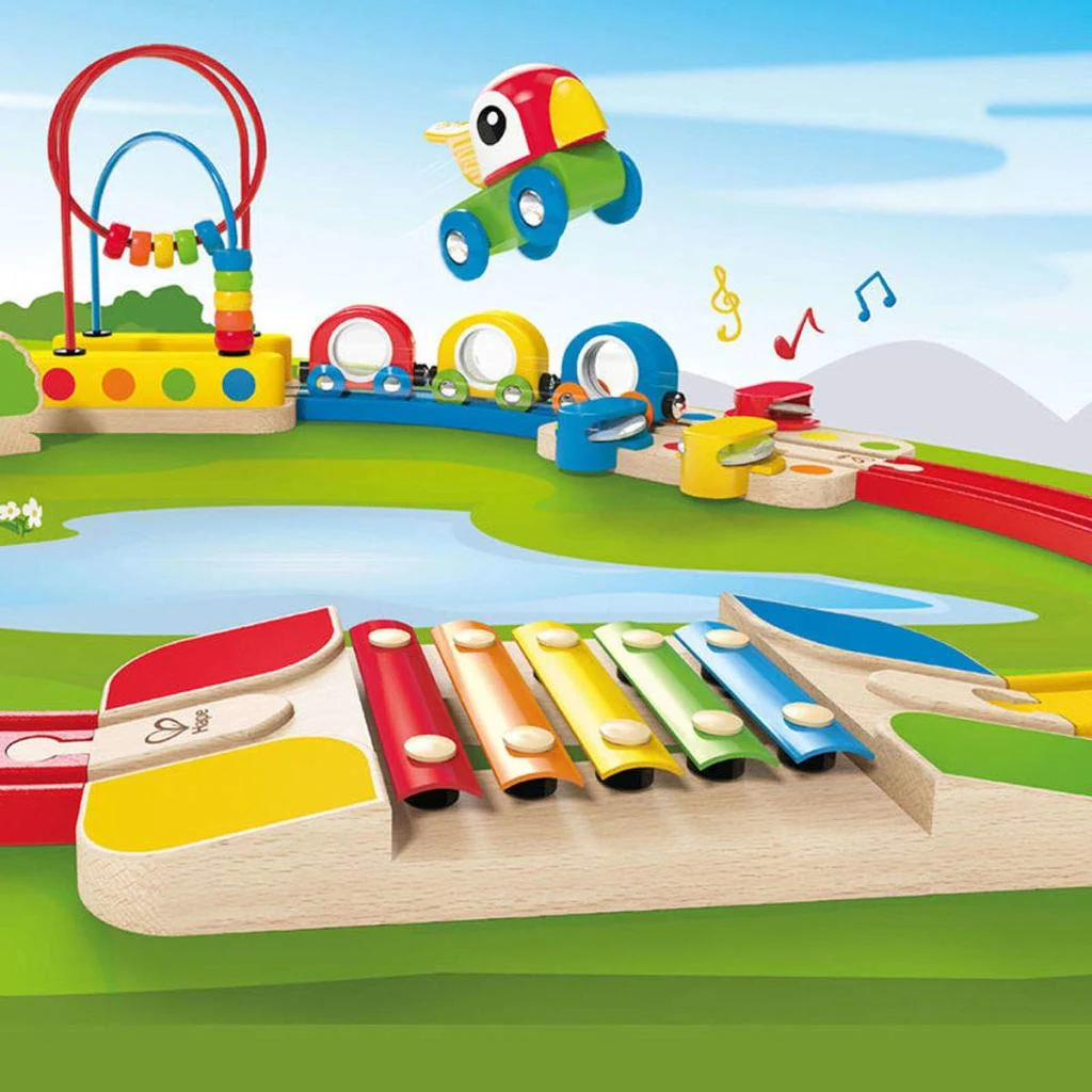 Hape Sights & Sounds Railway Set E3815 - Image 8