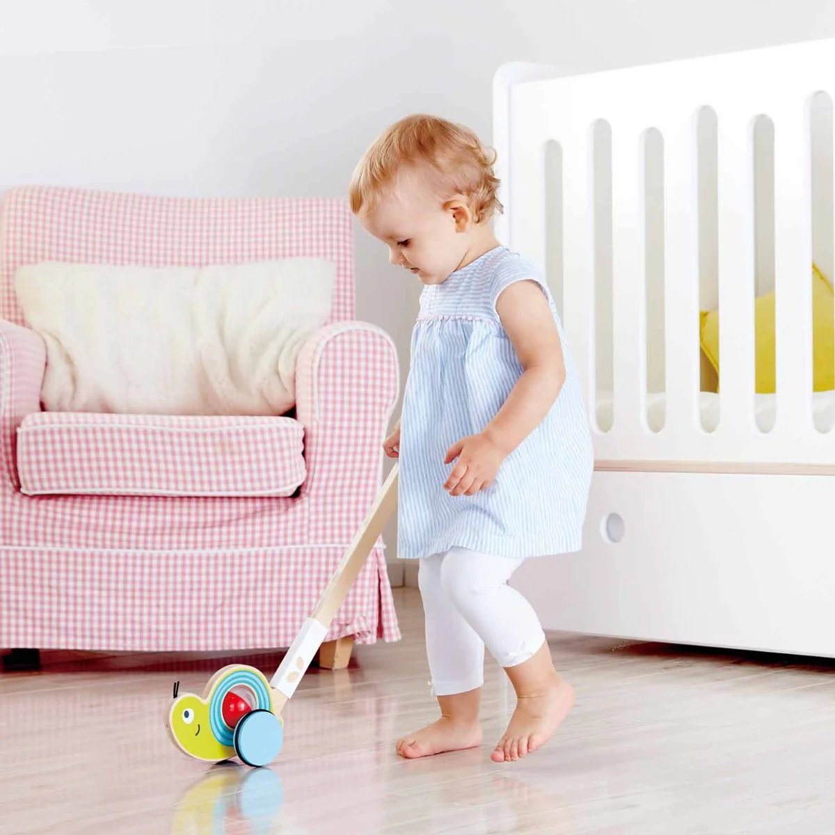 Hape Snail Themed Push Pal Baby Toy - Image 2