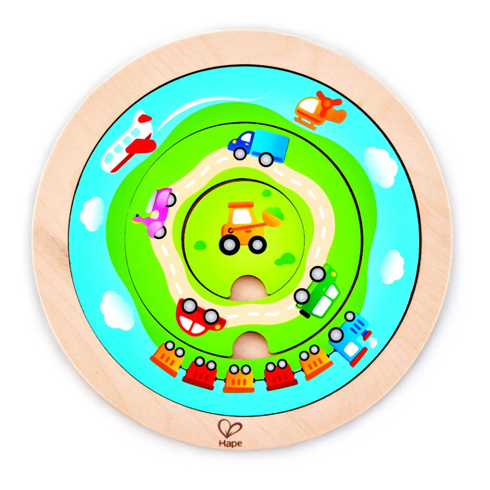 Hape Spinning Wooden Creative Peg Puzzle - Image 3