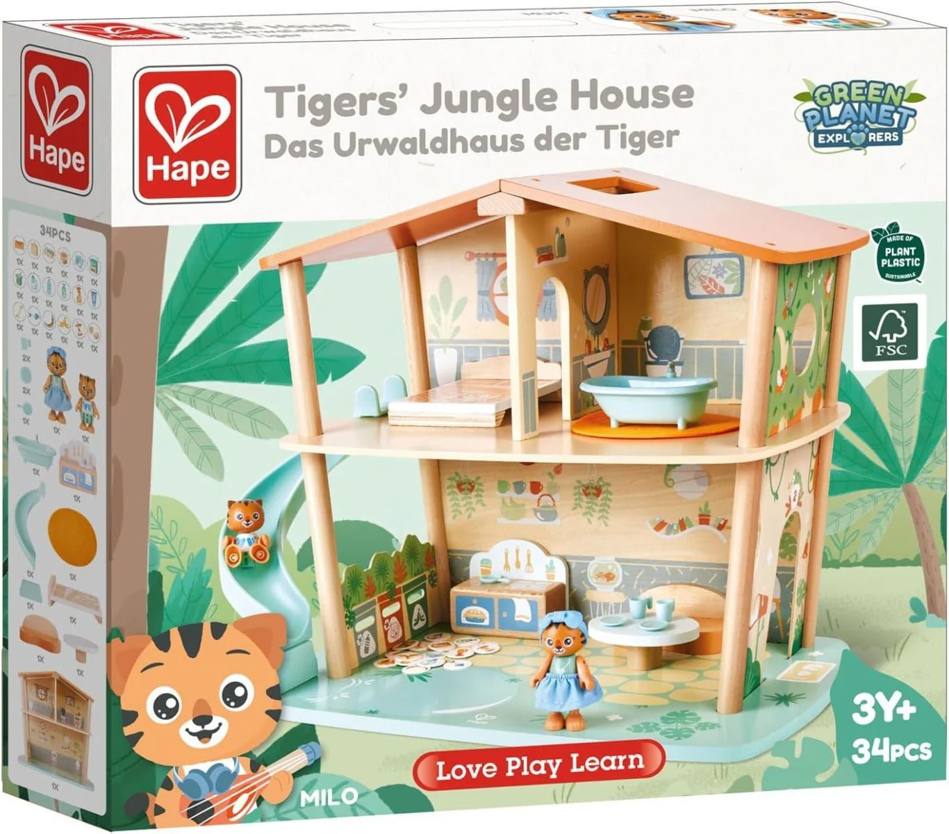 Hape Tigers Jungle House E3412 - Image 4