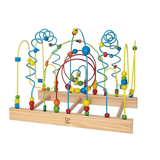 Hape Tunnel Mountain Wooden Toddler Colorful Bead Maze E1900 - Image 4