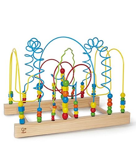 Hape Tunnel Mountain Wooden Toddler Colorful Bead Maze E1900