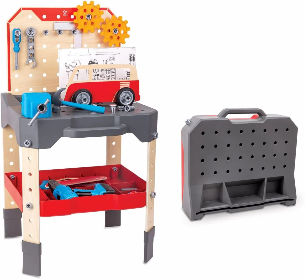 Hape Vehicle Service and Repair Workbench E3036