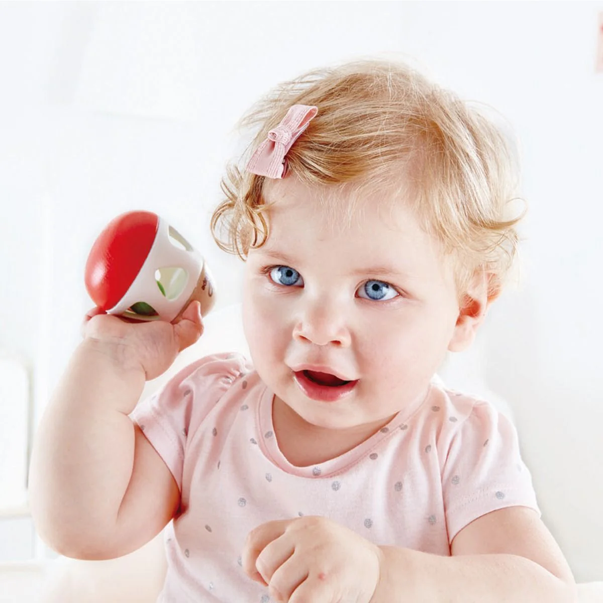 Hape Wooden Bell Rattle Infant Toy - Image 2