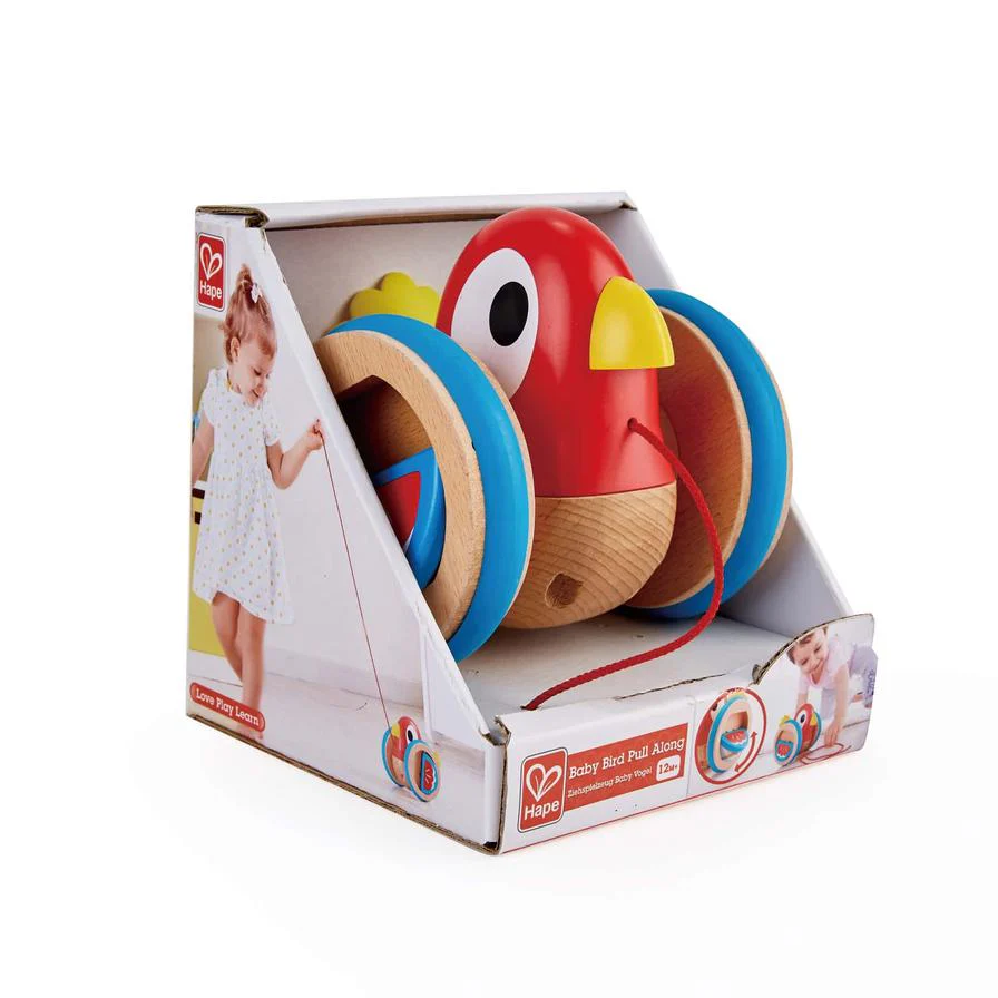 Hape Wooden Bird-Themed Push and Pull-Along Toy - Image 2
