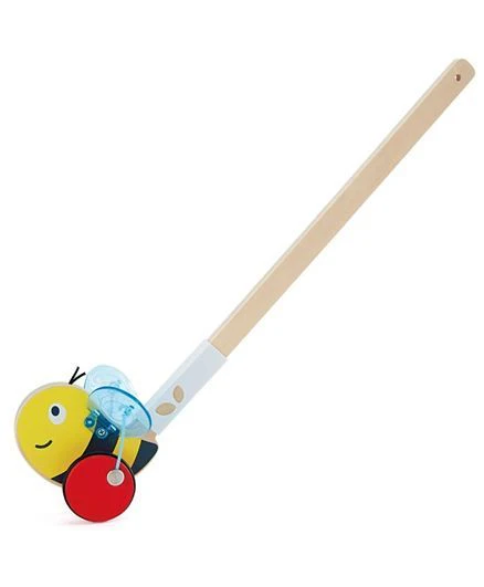 Hape Wooden Bumblebee Push and Pull Toy 1pc - Image 4
